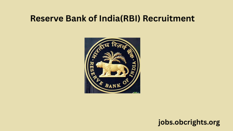 Reserve Bank of India (RBI) Recruitment
