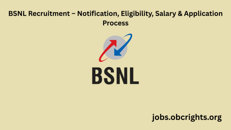 BSNL Recruitment – Notification, Eligibility, Salary & Application Process