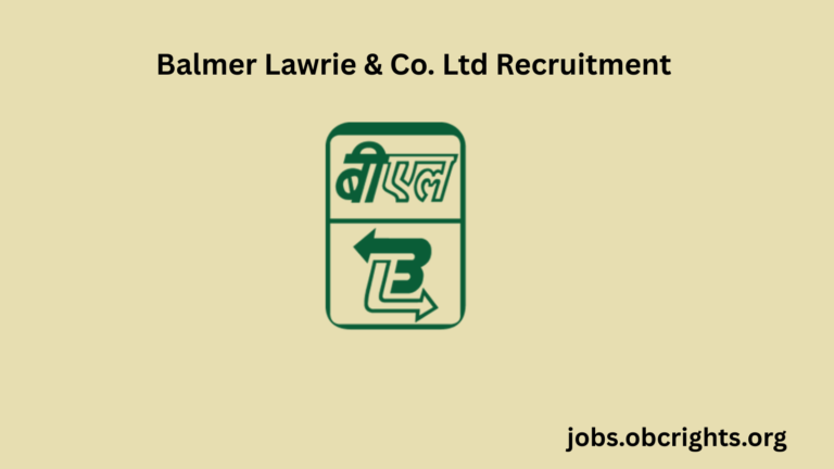 Balmer Lawrie & Co. Ltd Recruitment