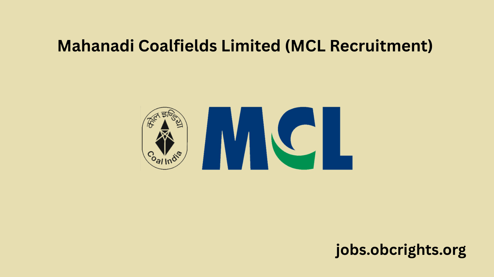 Mahanadi Coalfields Limited (MCL Recruitment)