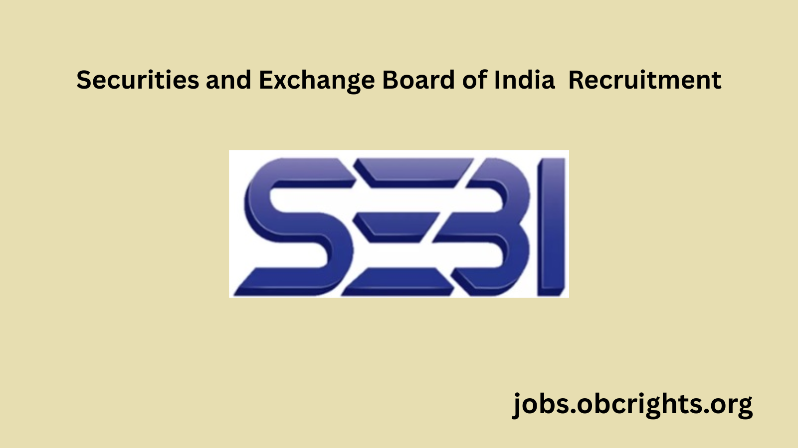 SEBI Recruitment