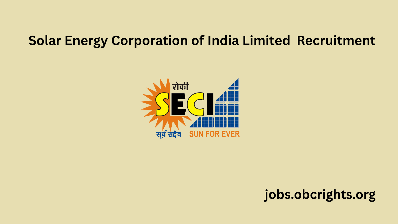 Solar Energy Corporation of India Limited