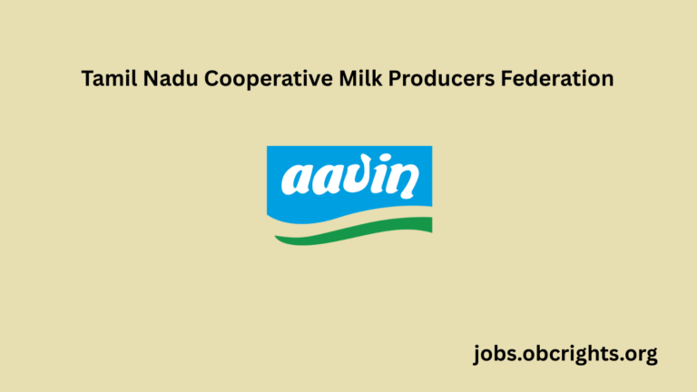 Tamil Nadu Cooperative Milk Producers Federation (Aavin) Recruitment