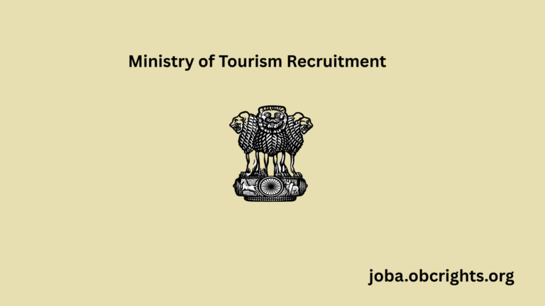 Ministry of Tourism Recruitment