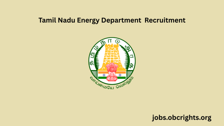 Tamil Nadu Energy Department Recruitment