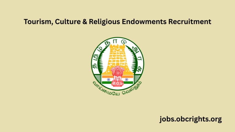 Tourism, Culture & Religious Endowments Recruitment