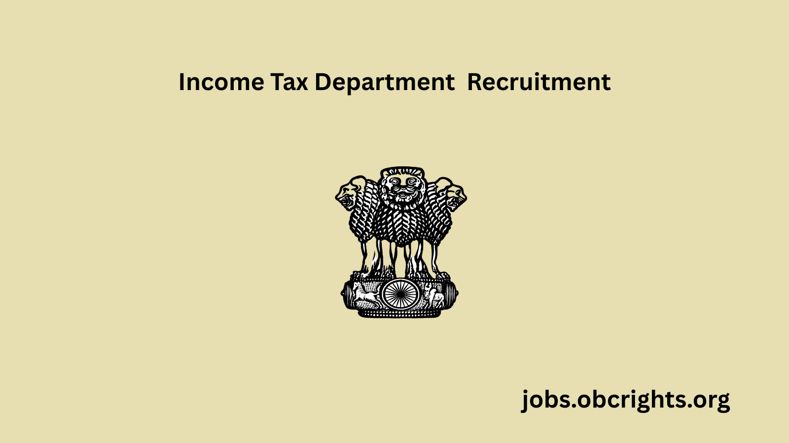 Income Tax Department Recruitment