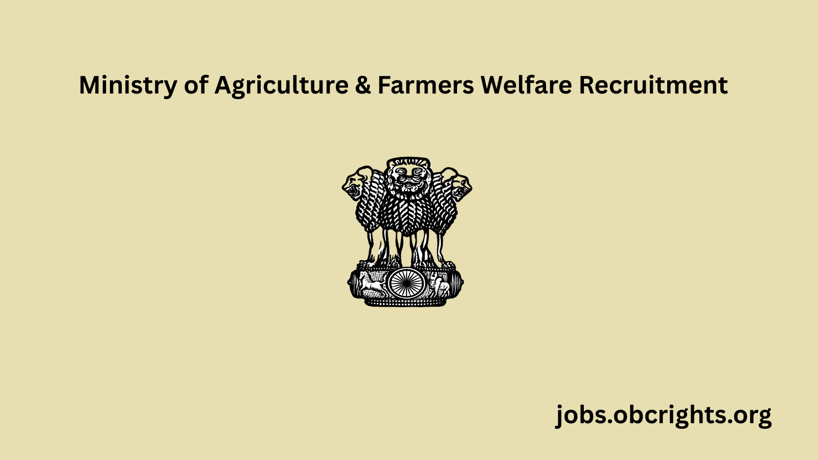 Ministry of Agriculture Recruitment