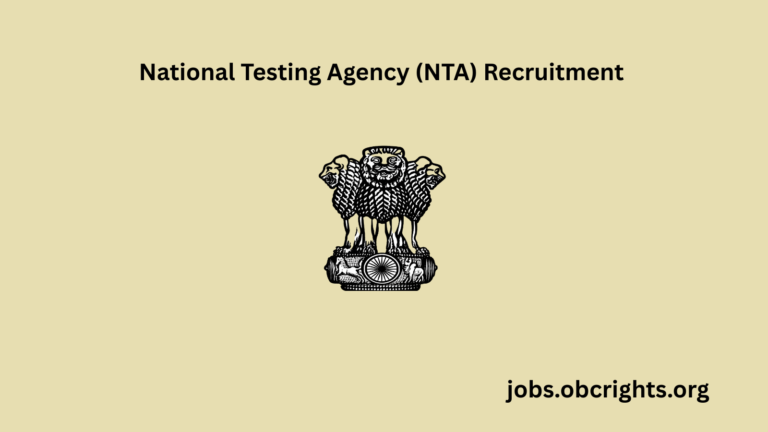 National Testing Agency (NTA) Recruitment