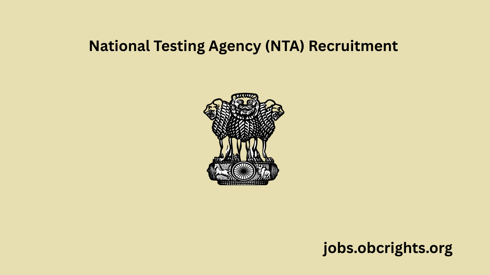 National Testing Agency (NTA) Recruitment