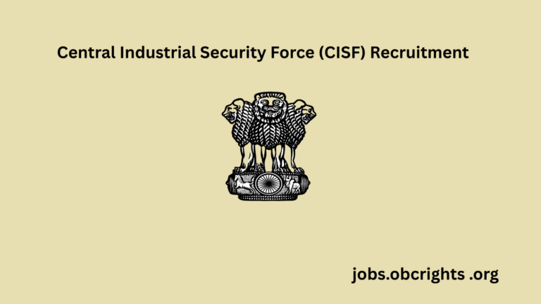 Central Industrial Security Force (CISF) Recruitment