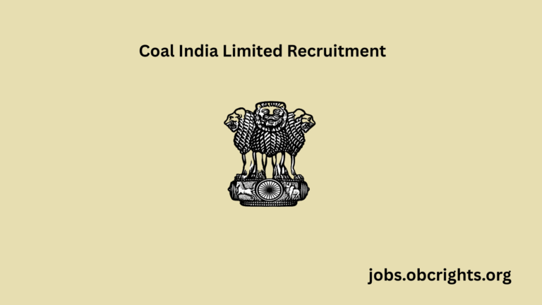 Coal India Limited Recruitment