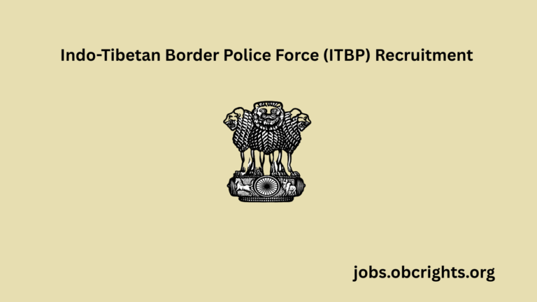 Indo-Tibetan Border Police Force (ITBP) Recruitment