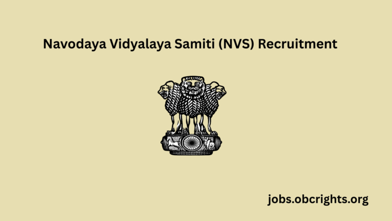 Navodaya Vidyalaya Samiti (NVS) Recruitment