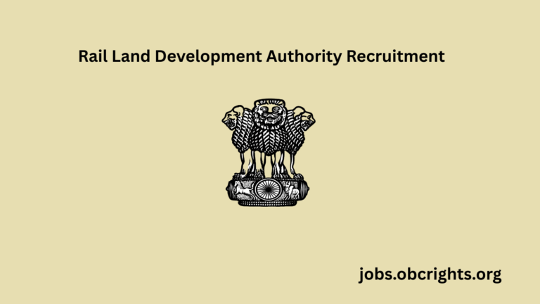Rail Land Development Authority Recruitment