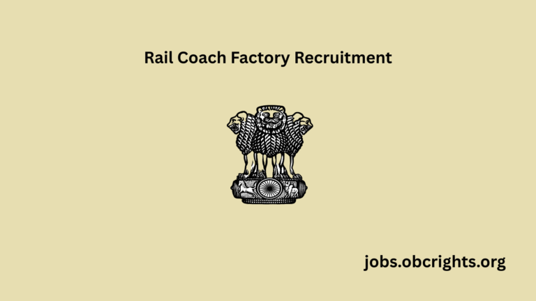 Rail Coach Factory Recruitment