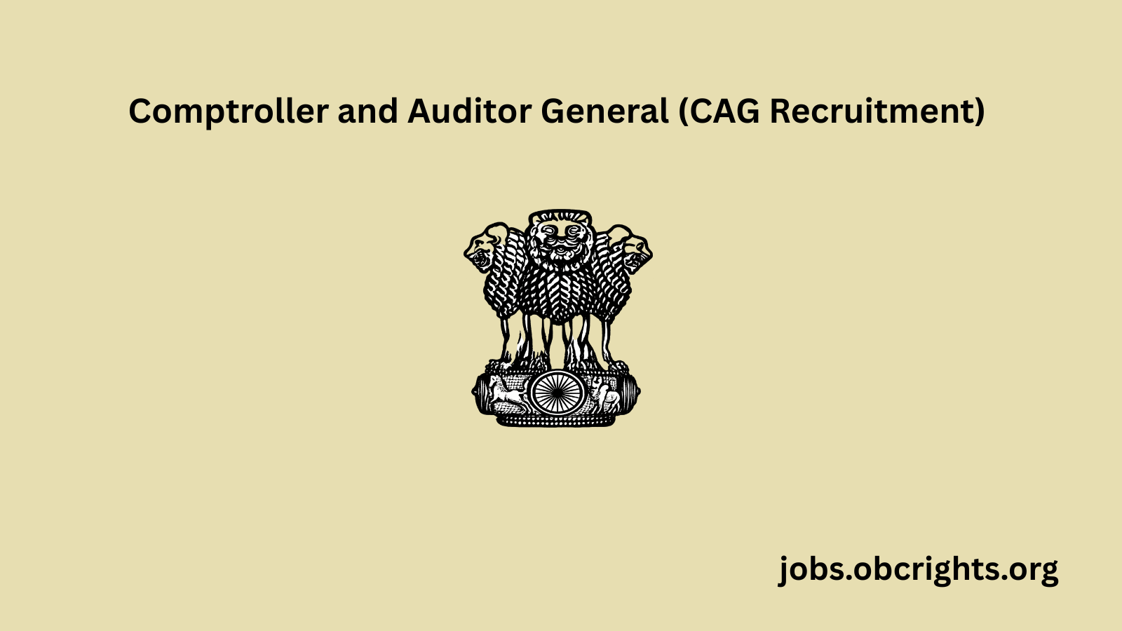 CAG Recruitment