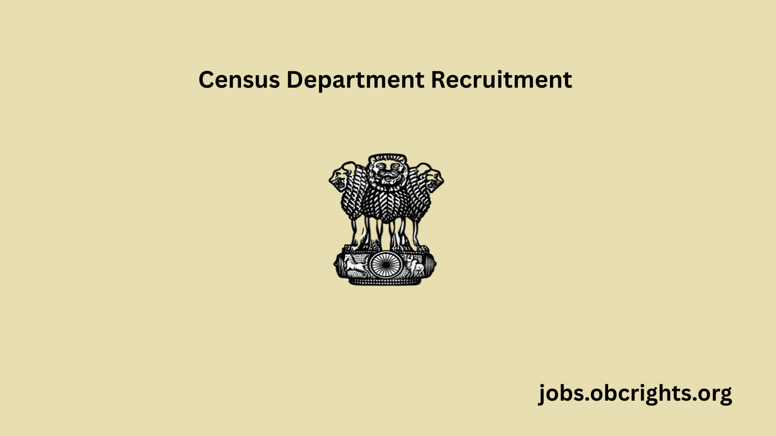Census Department Recruitment