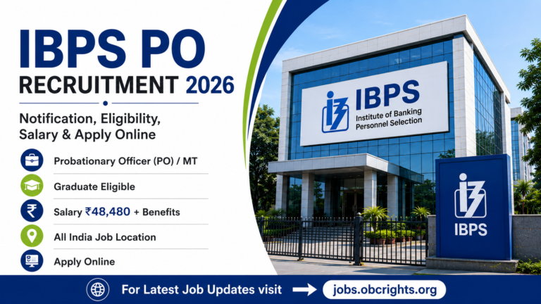 IBPS PO Recruitment 2026 – Notification, Eligibility, Salary & How to Apply