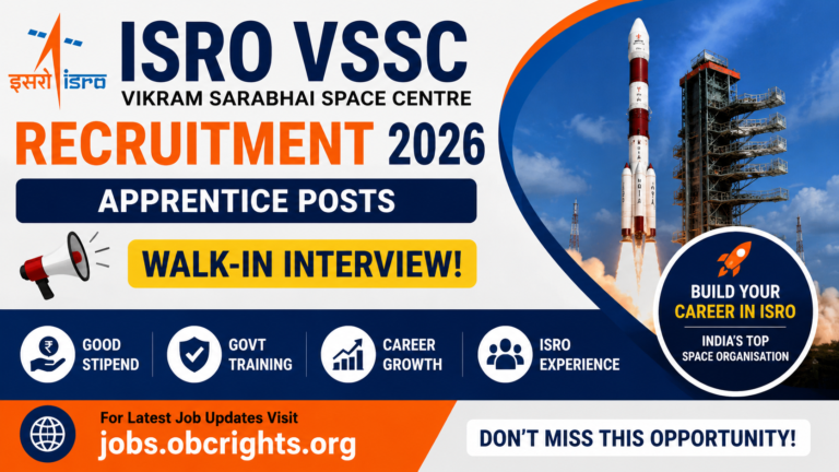 ISRO VSSC Apprentice Recruitment 2026 – Notification, Eligibility, Salary & Walk-in Details