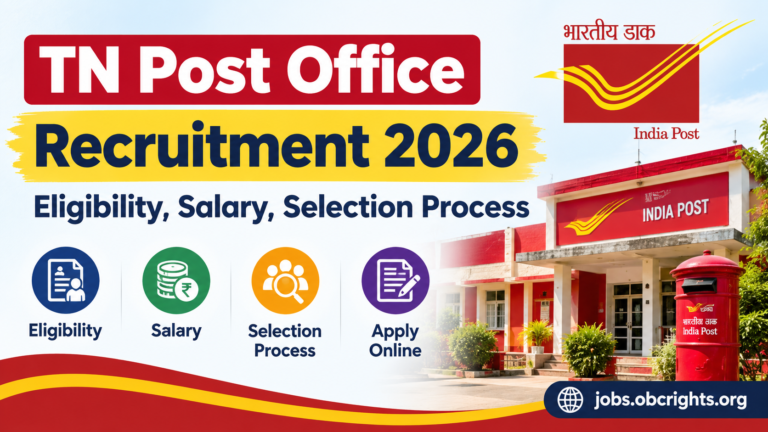 TN Post Office Recruitment 2026 Eligibility, Salary, Selection Process