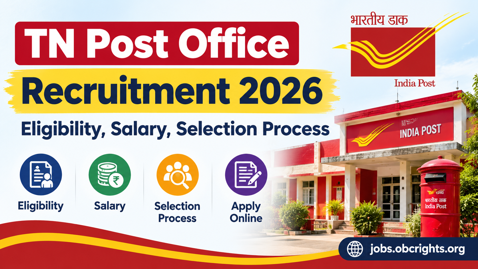 TN Post Office Recruitment 2026 Eligibility, Salary, Selection Process