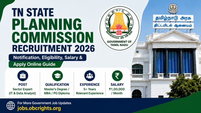 TN State Planning Commission Recruitment – Notification, Eligibility, Salary & Apply Online Guide