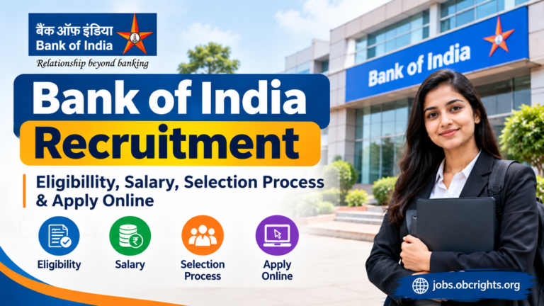 Bank of India Recruitment 2026 – Eligibility, Salary, Selection Process & Apply Online