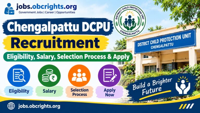 Chengalpattu DCPU Recruitment 2026 Eligibility, Salary, Selection Process & Apply