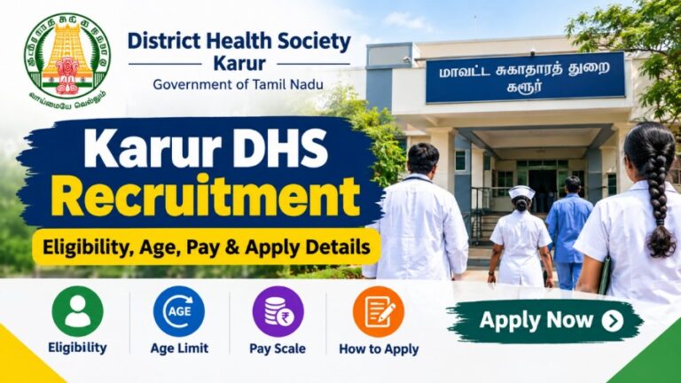 Karur DHS Recruitment 2026 – Eligibility, Age, Pay & Apply Details