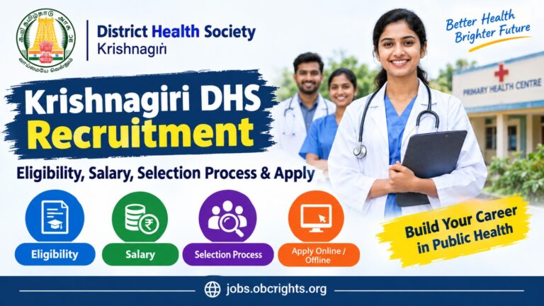 Krishnagiri DHS Recruitment 2026 Eligibility, Salary, Selection Process & Apply