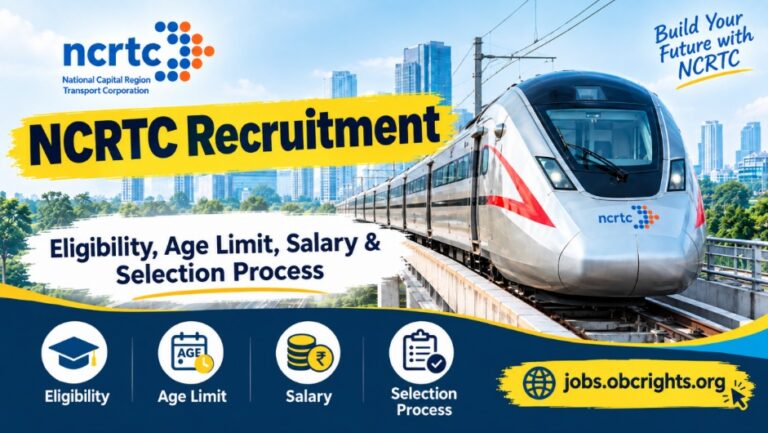 NCRTC Recruitment 2026 Eligibility, Age Limit, Salary & Selection Process