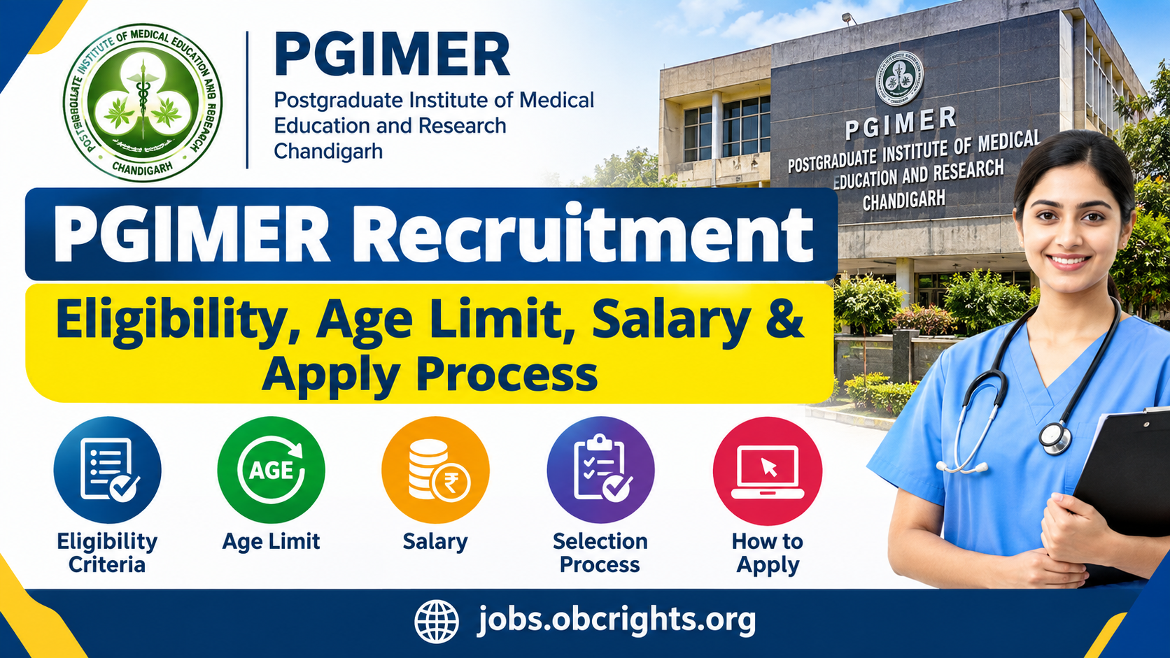 PGIMER Recruitment 2026 – Eligibility, Age Limit, Salary & Apply Process