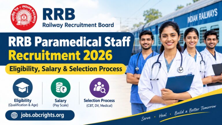 RRB Paramedical Staff Recruitment 2026 – Eligibility, Salary & Selection Process
