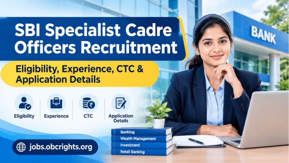 SBI Specialist Cadre Officers Recruitment 2026 – Eligibility, Experience, CTC & Application Details