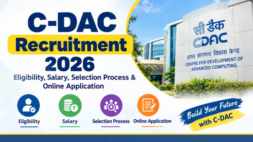 C-DAC Recruitment 2026 – Eligibility, Salary, Selection Process & Online Application