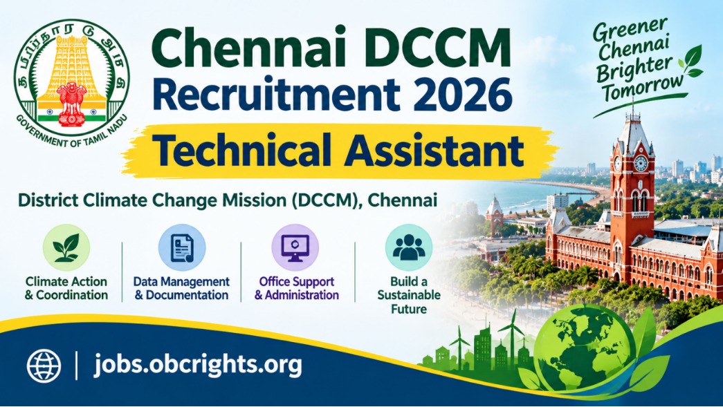 Chennai DCCM Recruitment 2026 – Technical Assistant