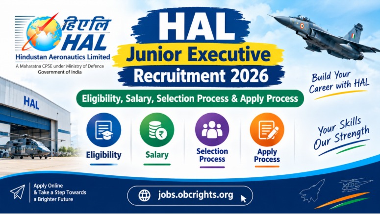 HAL Junior Executive Recruitment 2026 – Eligibility, Salary, Selection Process & Apply Process