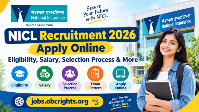NICL Recruitment 2026 Apply Online – Eligibility, Salary, Selection Process
