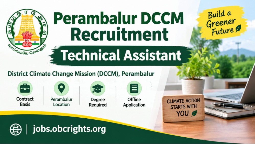 Perambalur DCCM Recruitment 2026 – Technical Assistant